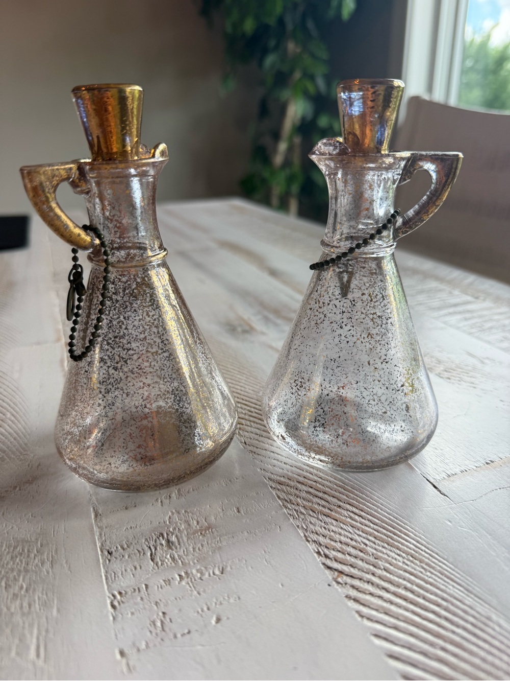 Hazel Atlas vintage vinegar / oil cruets